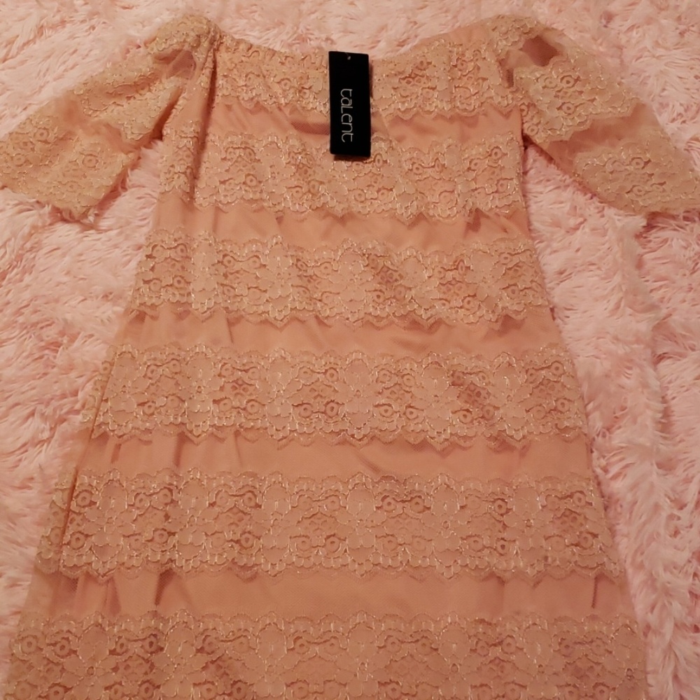 Off The Shoulder Laced Talent Dress Size 1XL